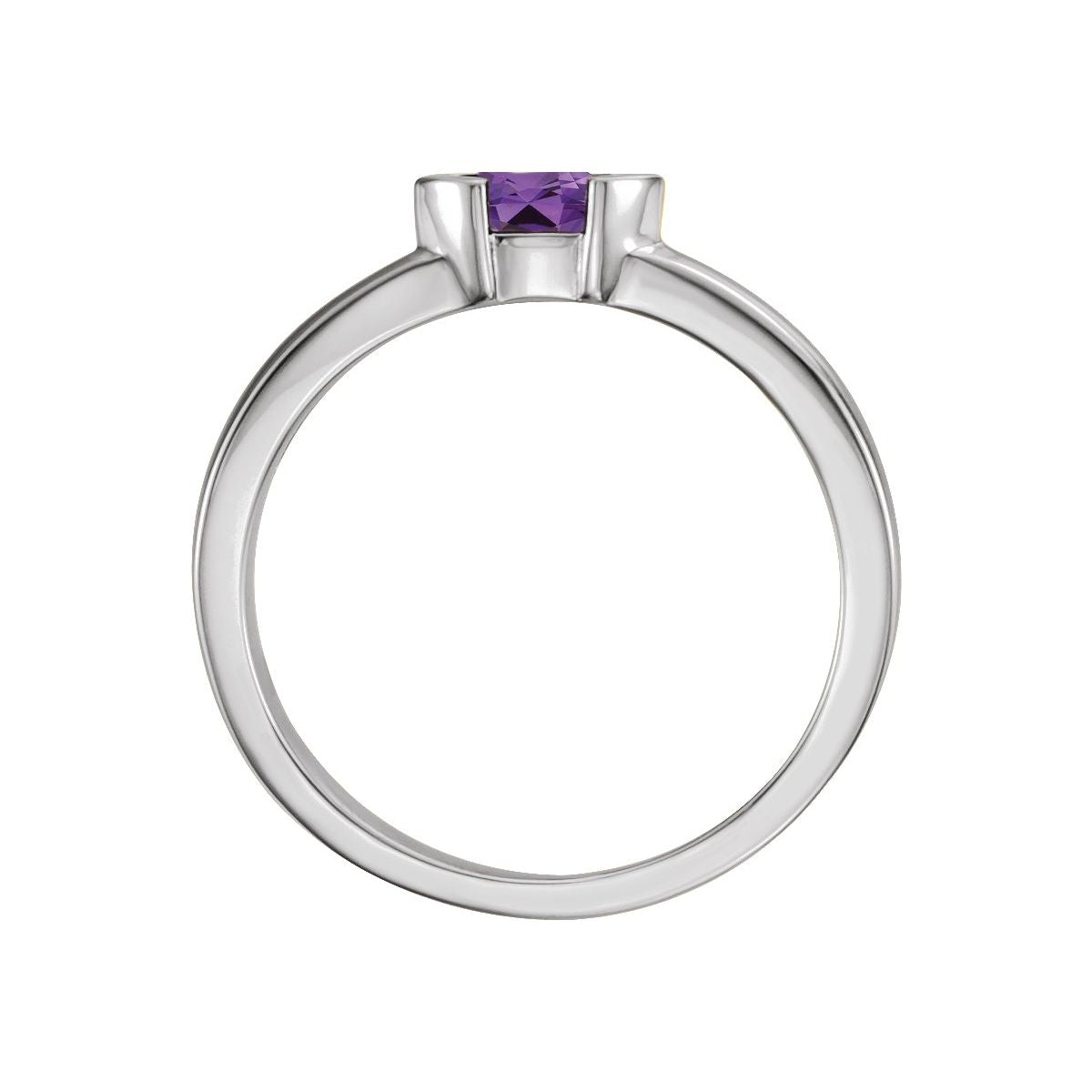 Half-Bezel Family Stackable Ring