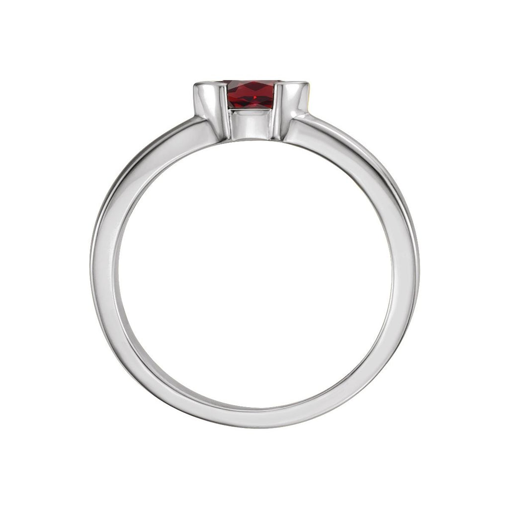 Half-Bezel Family Stackable Ring