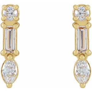 Multi-Shape Bar Earrings