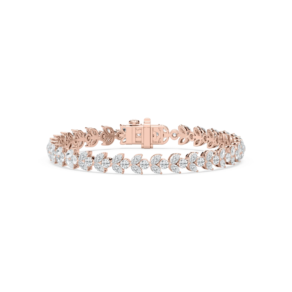 8 ⅓ ctw Marquise and Round LGD Duo Tennis Bracelet - 7 Inches
