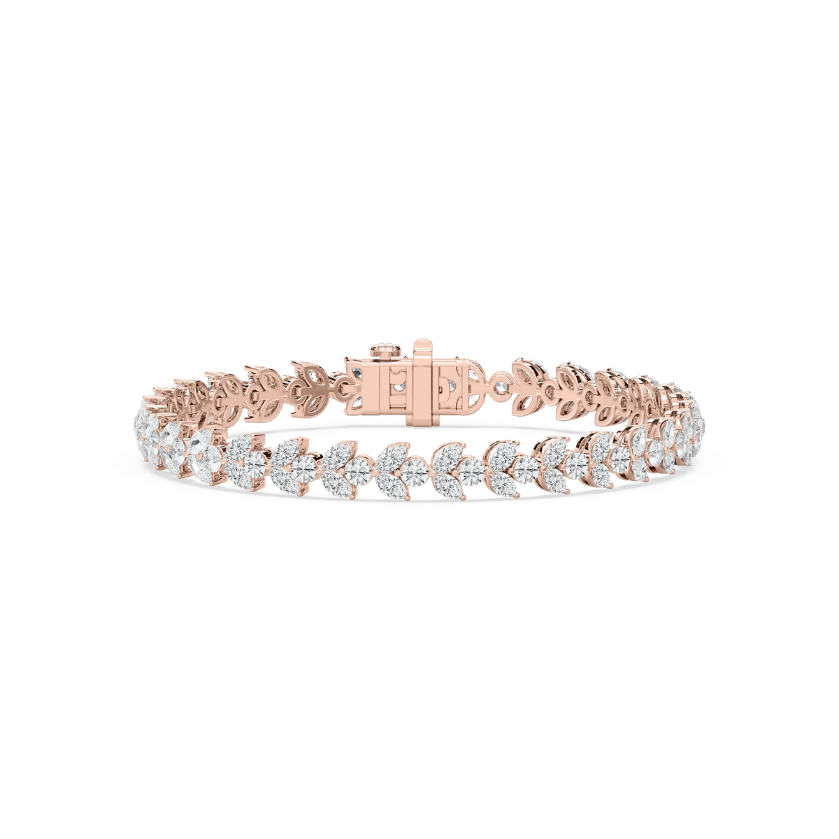 8 ⅓ ctw Marquise and Round LGD Duo Tennis Bracelet - 7 Inches