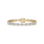 8 ⅖ ctw Marquise LGD Floral Tennis Bracelet - 7 Inches