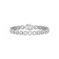 8 ctw Marquise LGD Open Flower Bracelet  - 7 Inches