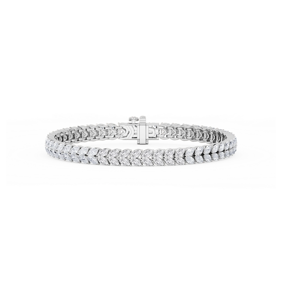 8 ⅓ ctw Marquise LGD Tulip Bracelet  - 7 Inches