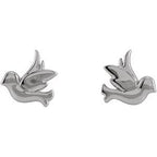 Tiny Bird Stud Earrings