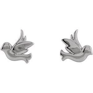Tiny Bird Stud Earrings