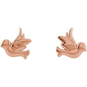 Tiny Bird Stud Earrings