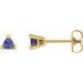 Trillion 3-Prong V-End Earrings
