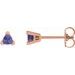 Trillion 3-Prong V-End Earrings