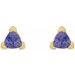 Trillion 3-Prong V-End Earrings