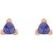 Trillion 3-Prong V-End Earrings