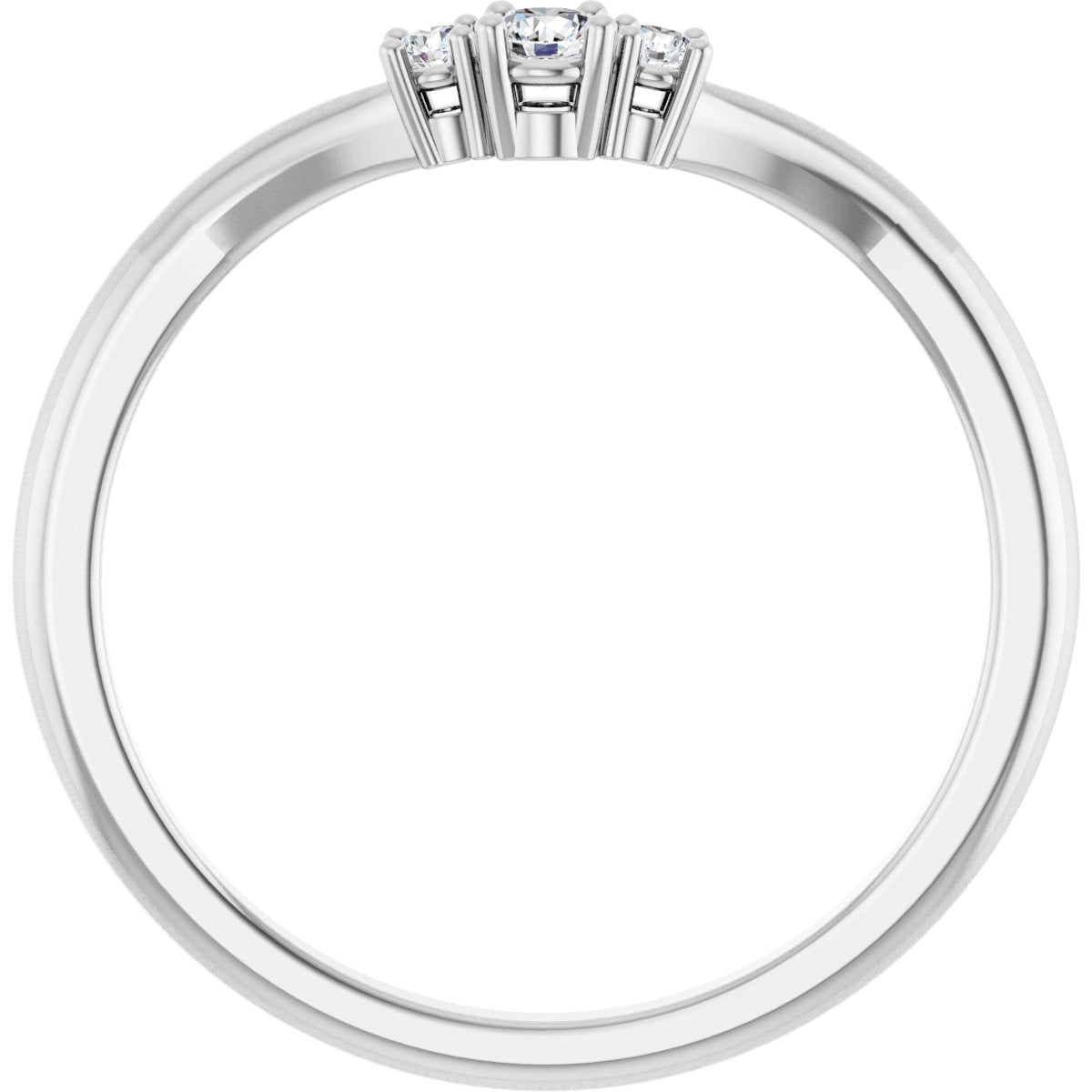Accented Engagement Ring or Band