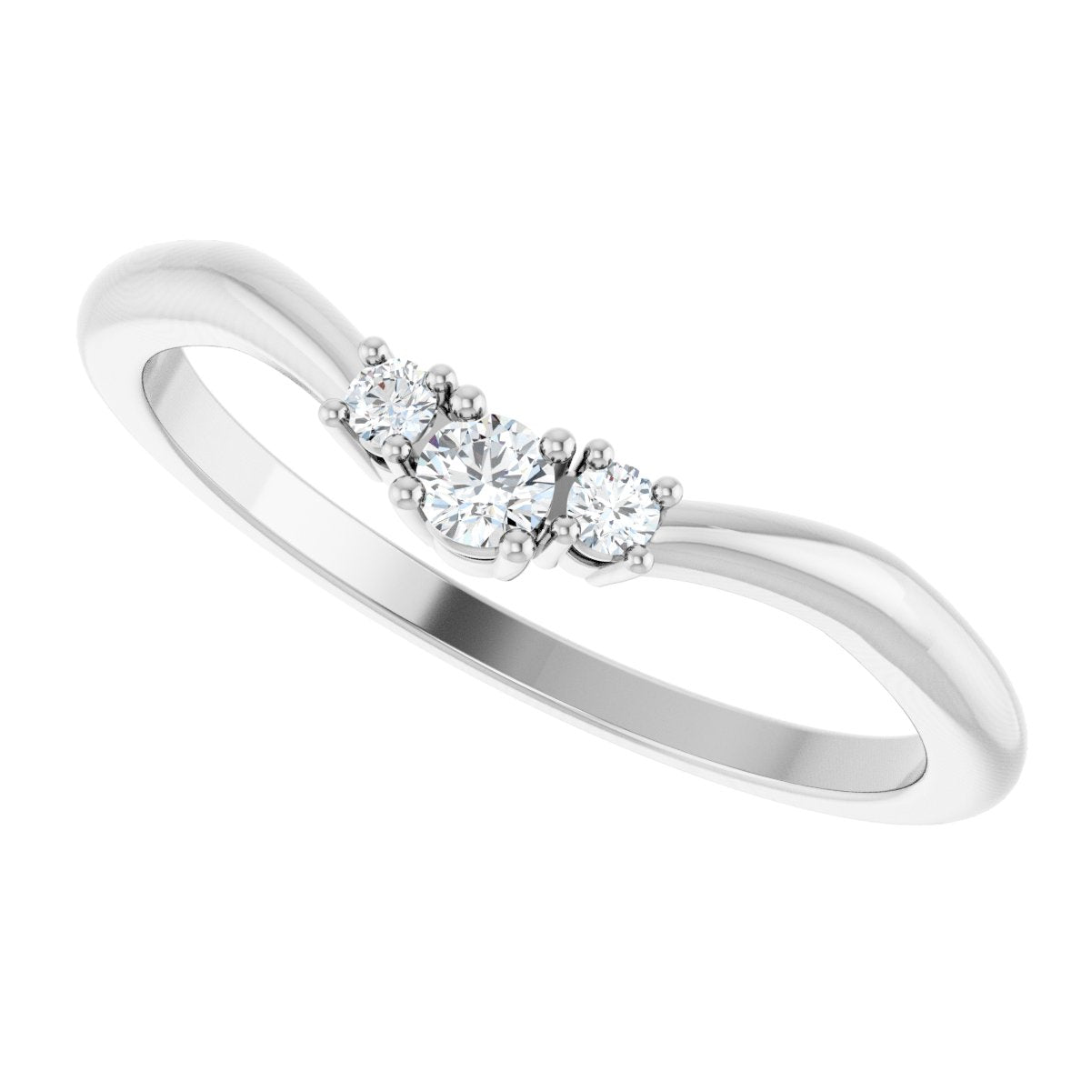 Accented Engagement Ring or Band