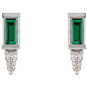 Accented Bar Earrings