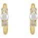 Pearl Huggie Earrings