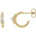 Pearl Huggie Earrings