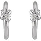 Knot Hoop Earrings
