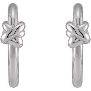 Knot Hoop Earrings