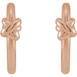 Knot Hoop Earrings