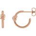 Knot Hoop Earrings