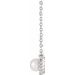 Halo-Style Pearl Necklace or Center