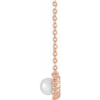 Halo-Style Pearl Necklace or Center