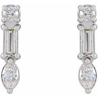 Multi-Shape Bar Earrings