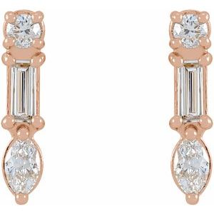 Multi-Shape Bar Earrings