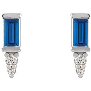 Accented Bar Earrings