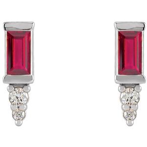Accented Bar Earrings