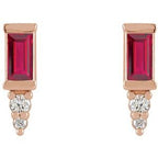 Accented Bar Earrings