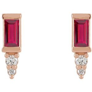 Accented Bar Earrings