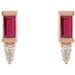 Accented Bar Earrings