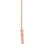 Tiny Diamond Necklace or Center