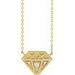 Tiny Diamond Necklace or Center
