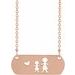 Stick Figure Family Necklace