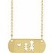 Stick Figure Family Necklace