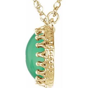 Cabochon Crown Necklace or Center