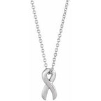 Survivor Ribbon Necklace or Slide Pendant