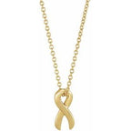 Survivor Ribbon Necklace or Slide Pendant