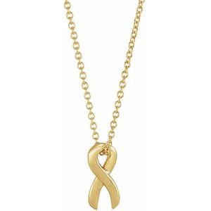 Survivor Ribbon Necklace or Slide Pendant