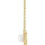 Halo-Style Pearl Necklace or Center