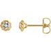 Round 4-Prong Claw Rope Stud Earrings