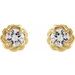 Round 4-Prong Claw Rope Stud Earrings