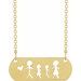 Stick Figure Family Necklace