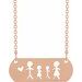 Stick Figure Family Necklace