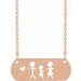 Stick Figure Family Necklace
