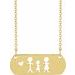 Stick Figure Family Necklace