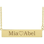 Be Posh® Engravable Bar Necklace