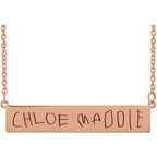 Be Posh® Engravable Bar Necklace